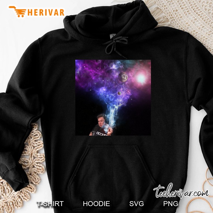 elon musk smoking the universe classic Hoodie