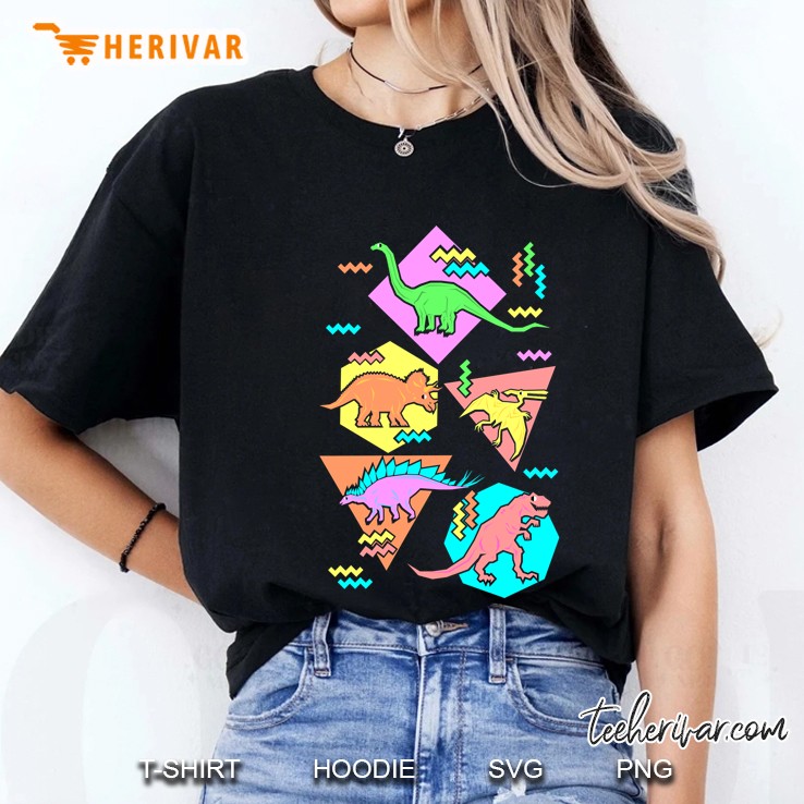 nineties dinosaurs pattern classic Ladies Tee