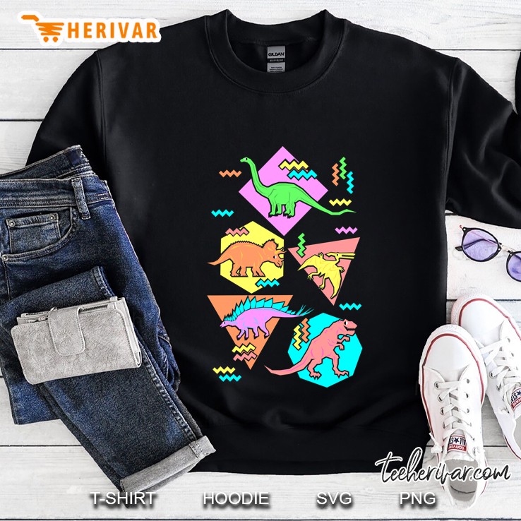 nineties dinosaurs pattern classic Sweatshirt