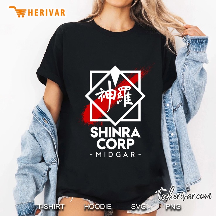 shinra corp - midgar slim fit Ladies Tee