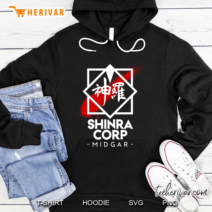 shinra corp - midgar slim fit Hoodie