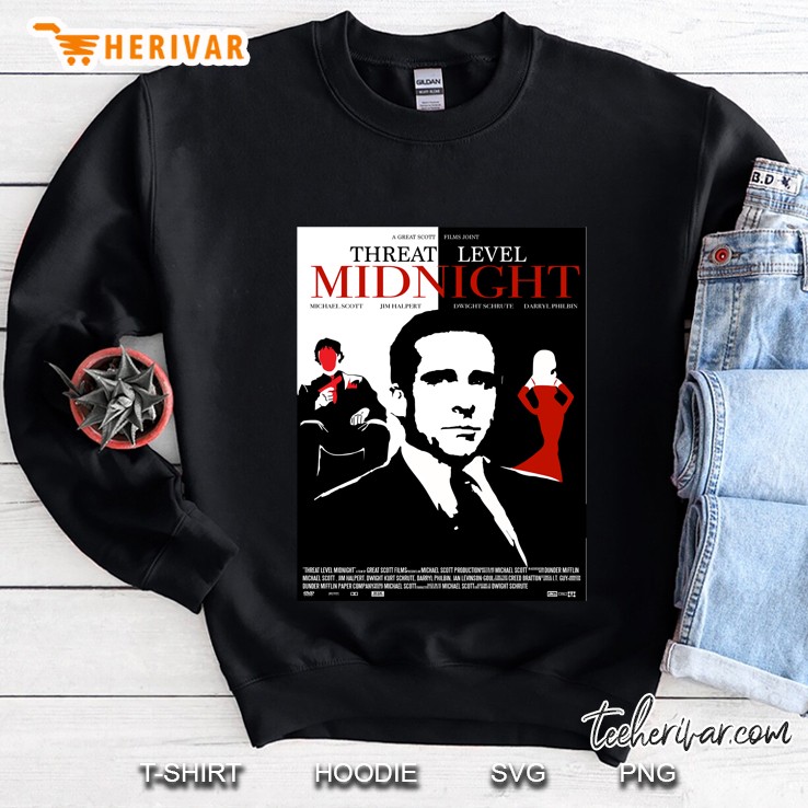 the office threat level midnight movie poster classic Sweatshirt