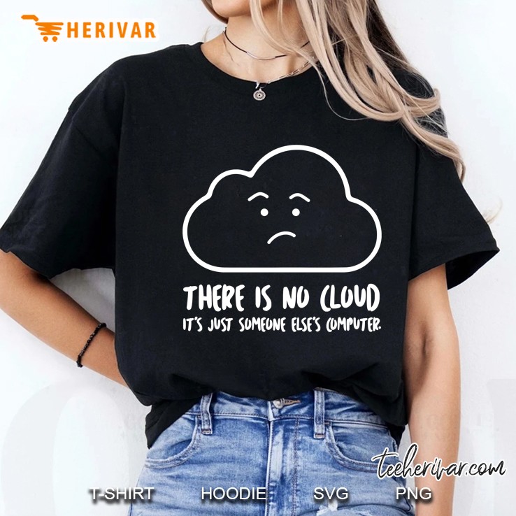 there is no cloud, it's just someone else's computer slim fit Hoodie