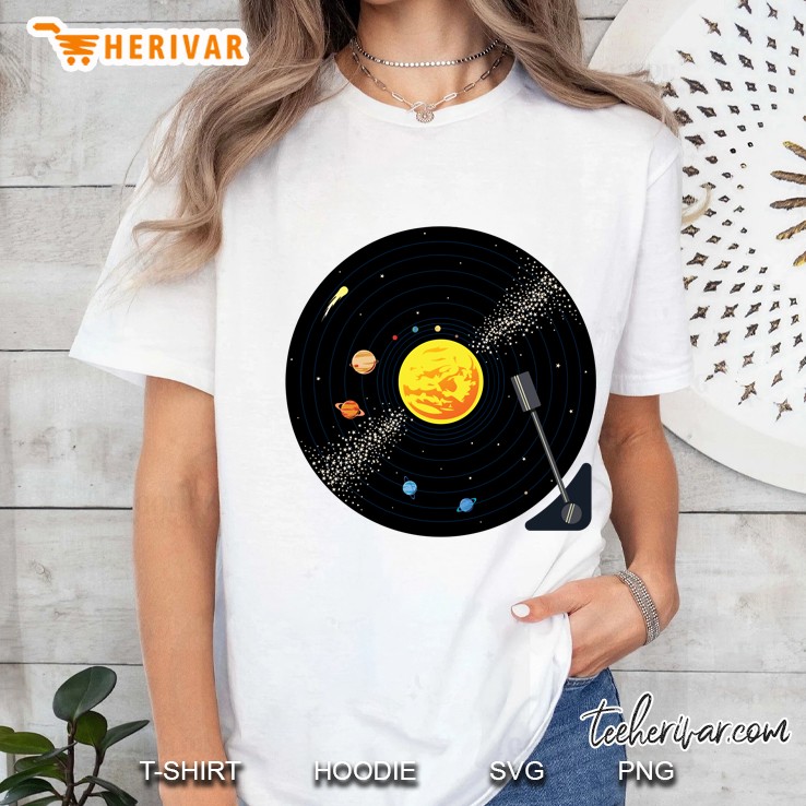 solar system vinyl record Ladies Tee