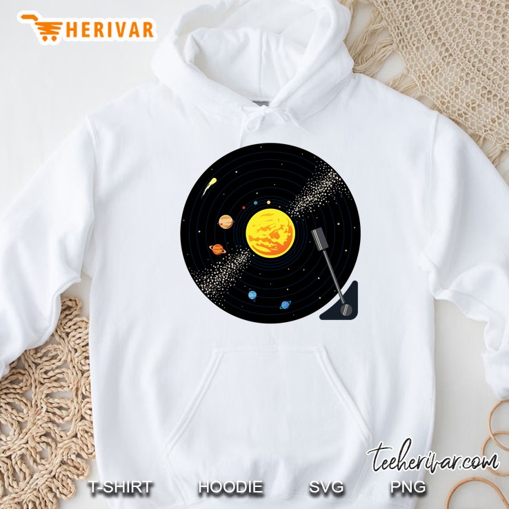 solar system vinyl record Hoodie