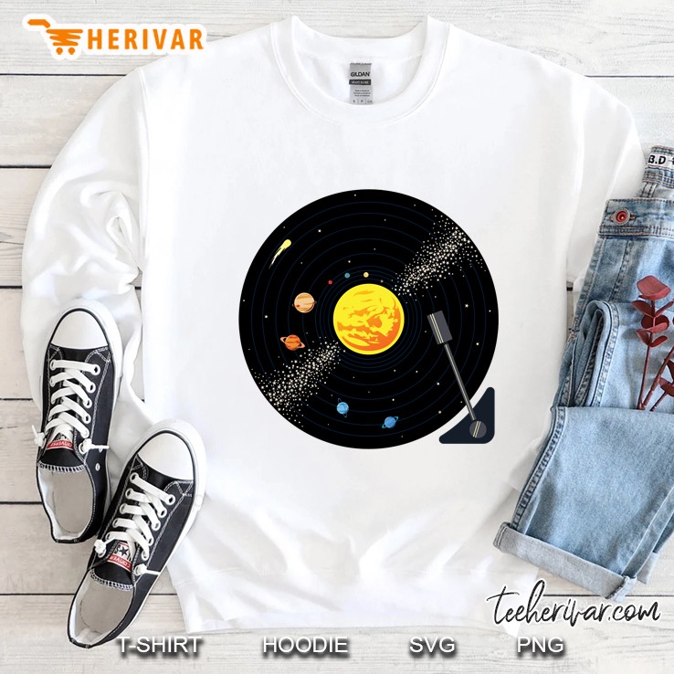 solar system vinyl record Sweatshirt