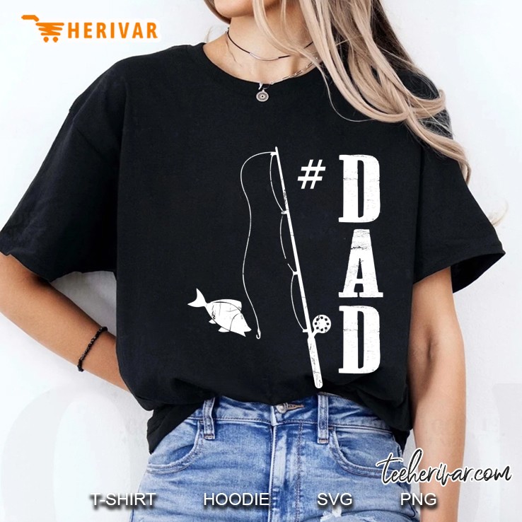 mens 1 dad fishing daddy fathers day idea Ladies Tee