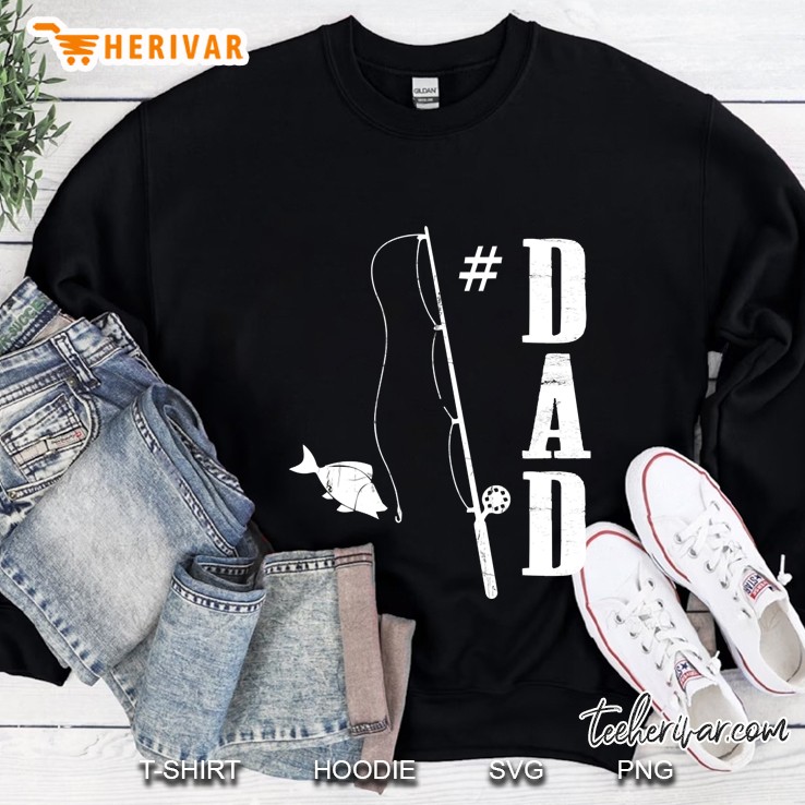 mens 1 dad fishing daddy fathers day idea Sweatshirt