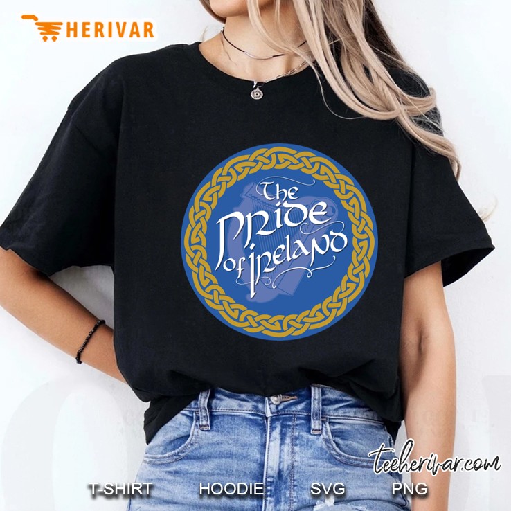 pride of ireland logo (blue) Ladies Tee