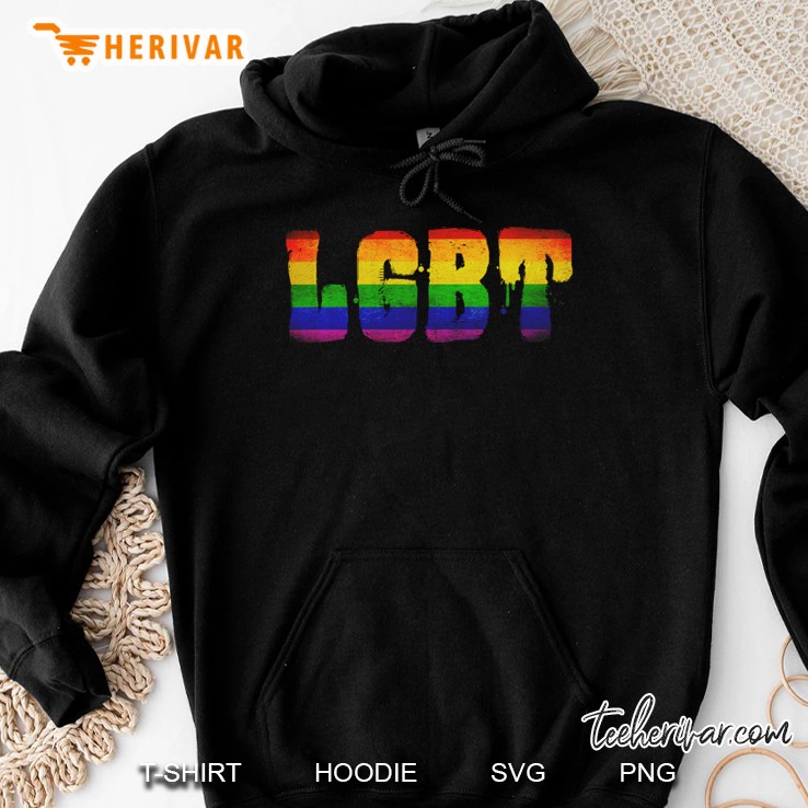 rainbow flag, lgbt lesbian gay bisexual transgender Hoodie