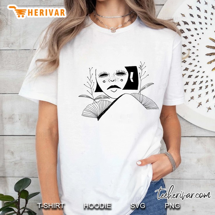 Chinese Floral Girl Ladies Tee