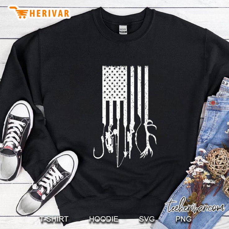 Fisherman Hunter American Flag Version Sweatshirt