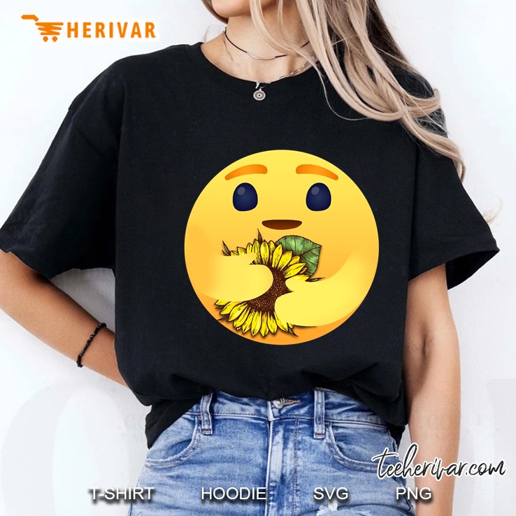 Hugging Sunflower Emoji Hoodie