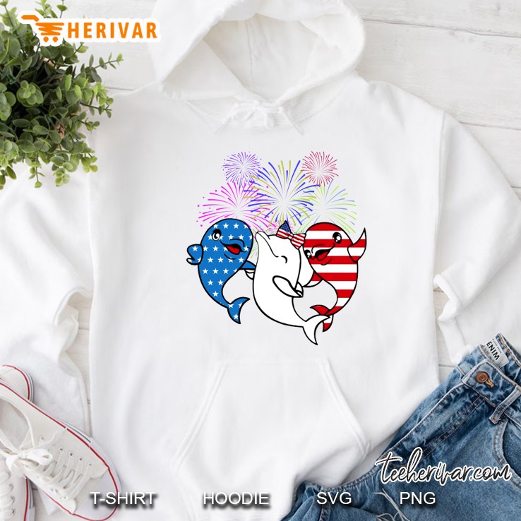 4th July Dolphins Version Hoodie