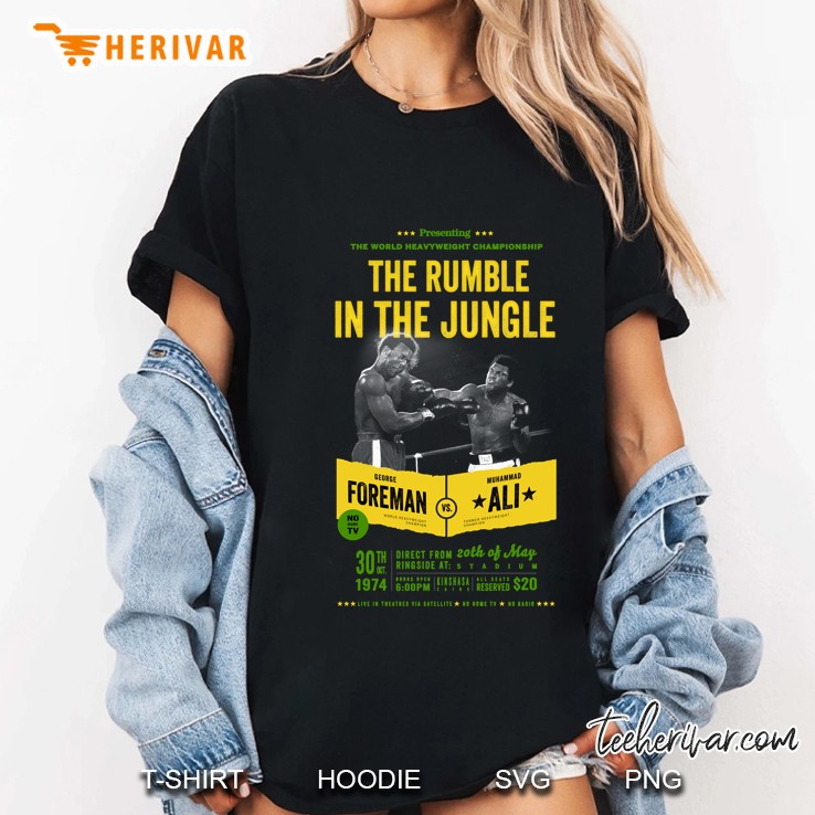 ali vs foreman rumble in the jungle slim fit Ladies Tee