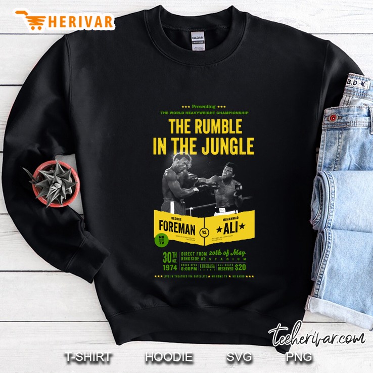 ali vs foreman rumble in the jungle slim fit Sweatshirt