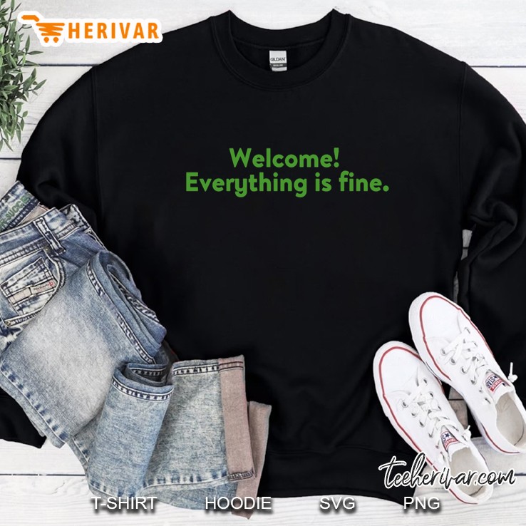 everything is fine slim fit Sweatshirt