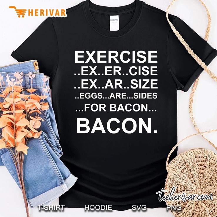 exercise... bacon. slim fit Shirt