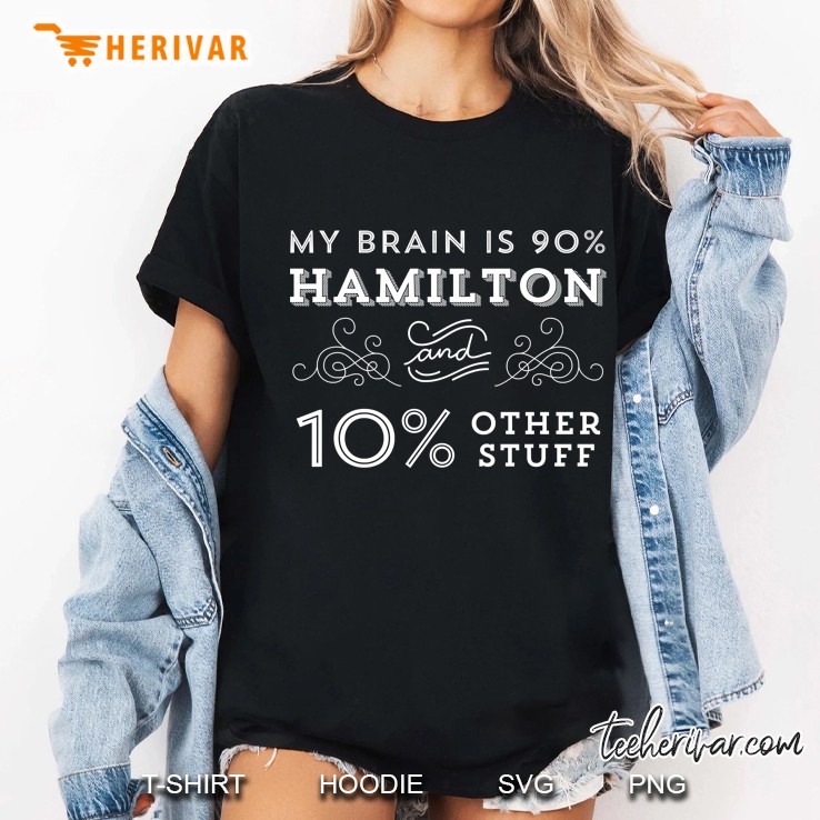 My brain is 90 hamilton vintage from the hamilton broadway musical - aaron burr alexander h Hoodie