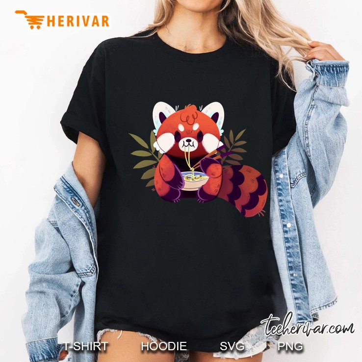 red panda eating ramen Hoodie