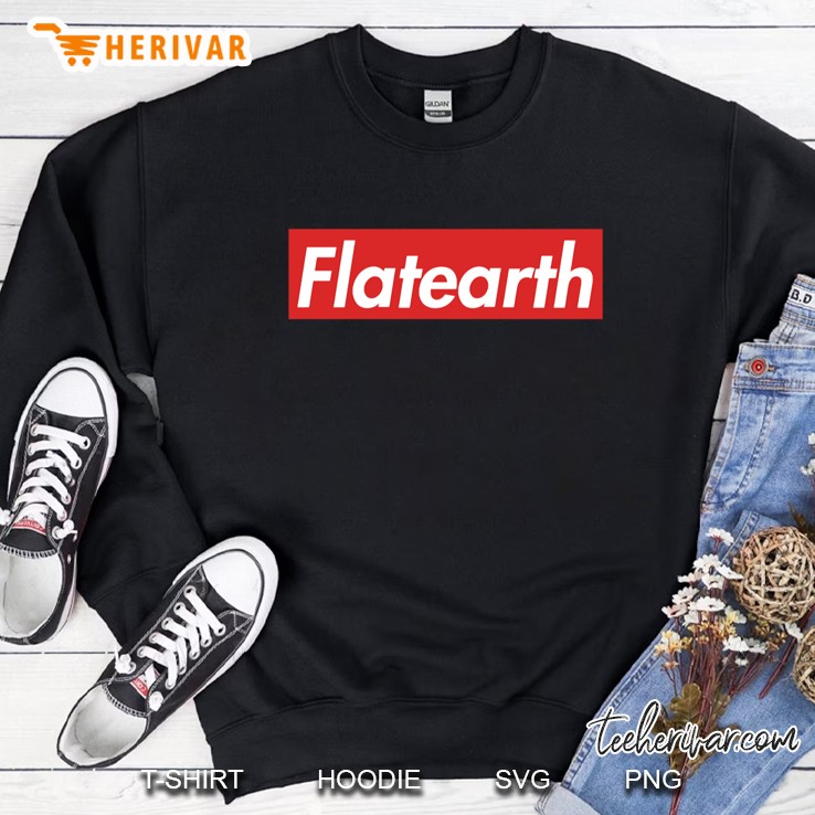 flat earth t shirt supreme