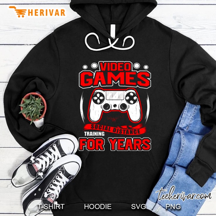 Video Games Social Distance Training For Years Hoodie