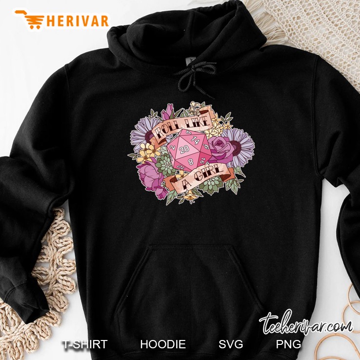 Roll Like A Girl Classic Hoodie