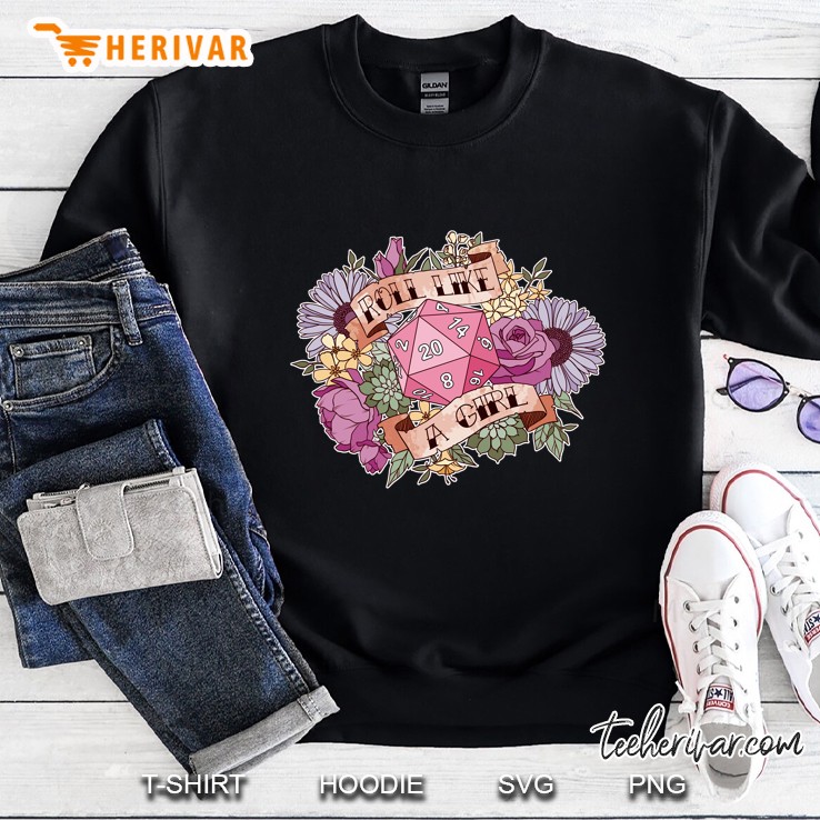 Roll Like A Girl Classic Sweatshirt