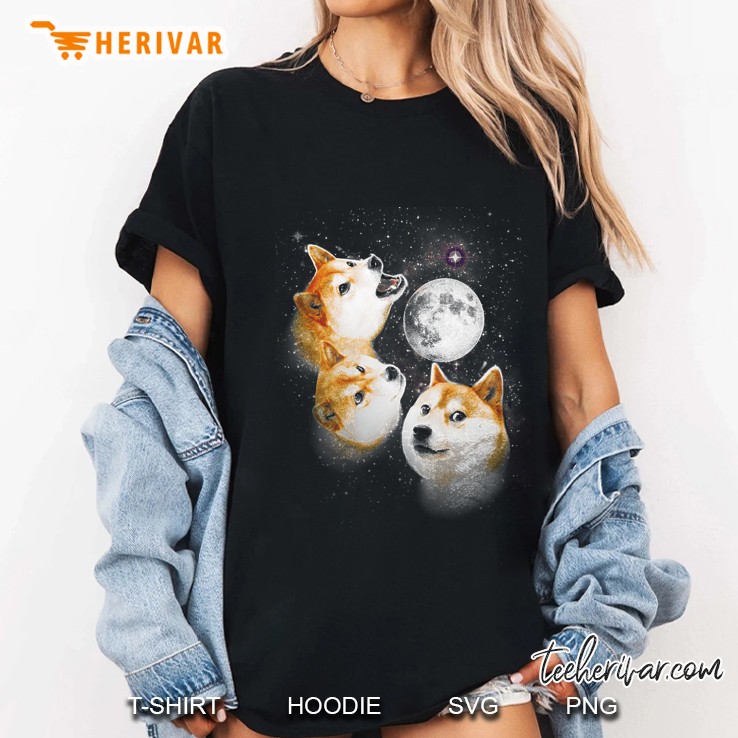 Three Doge Moon Ladies Tee