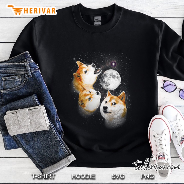 Three Doge Moon Sweatshirt