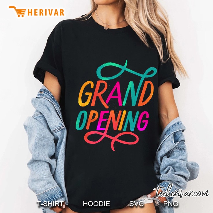 grand opening rainbowcolor Ladies Tee