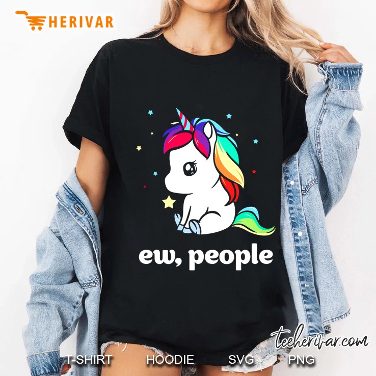 Ew People Unicorn Version Ladies Tee