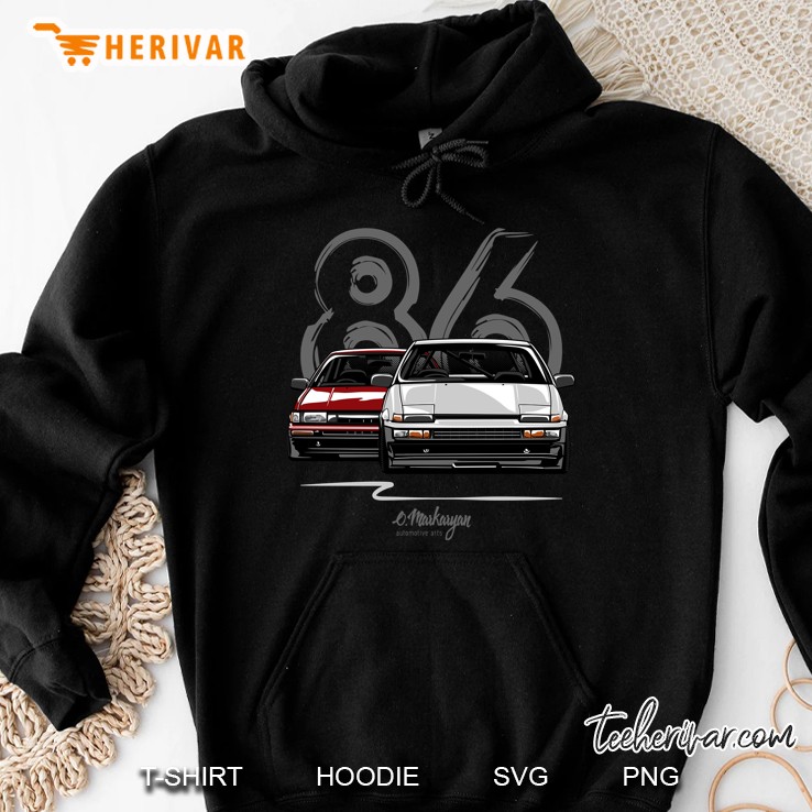 ae86 hachi roku slim fit Hoodie