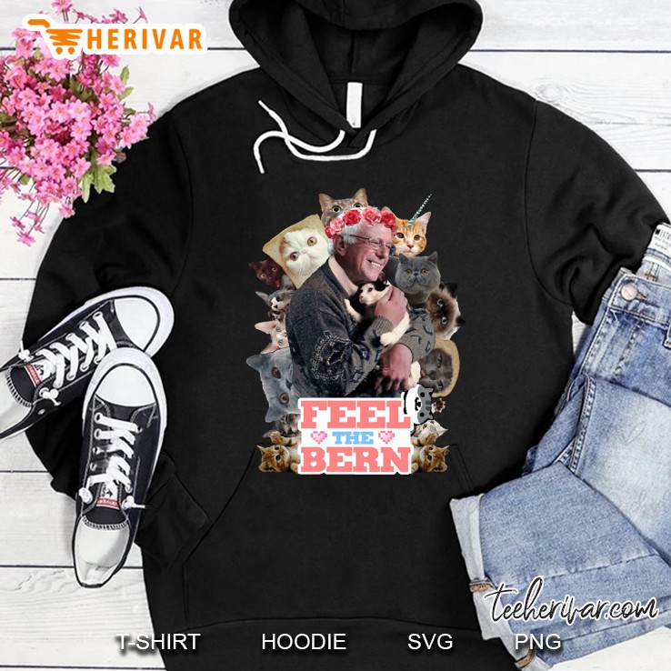 feel the bern slim fit Hoodie