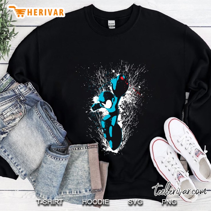 mega man splattery slim fit Sweatshirt