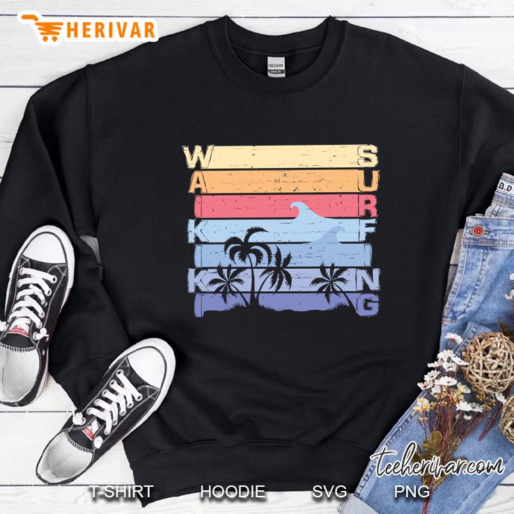 waikiki surfing beach Sweatshirt