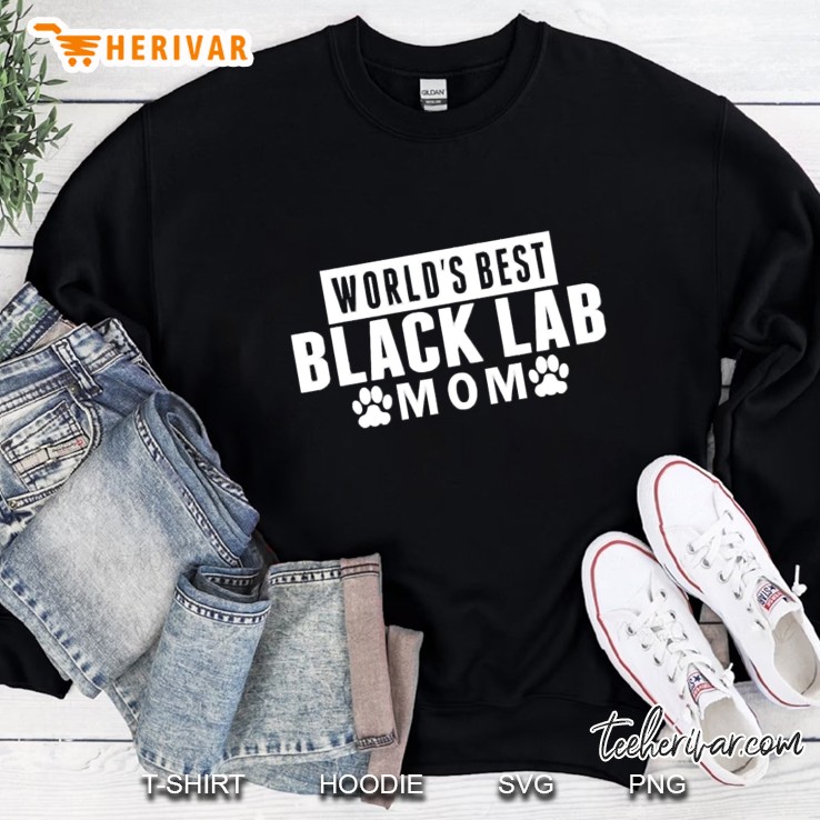 world&39;s best black lab mom Sweatshirt