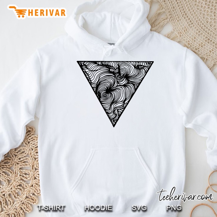 black triangle small Hoodie