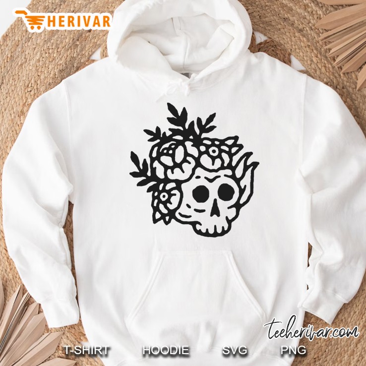 flower skull Hoodie