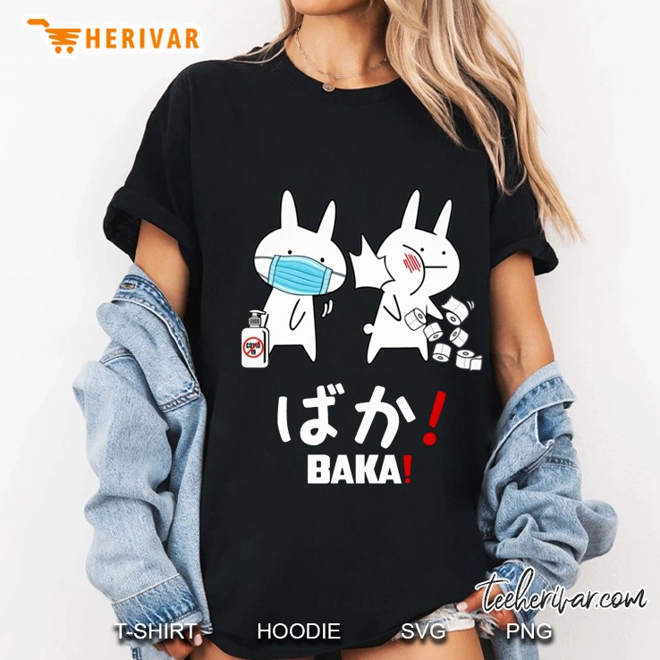 Baka Cute Bunny Slapping Version Ladies Tee
