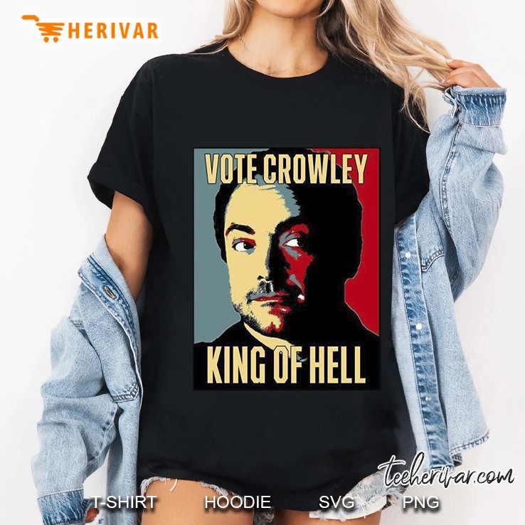 vote crowley king of hell slim fit Ladies Tee