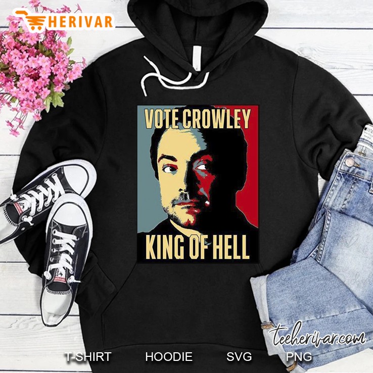 vote crowley king of hell slim fit Hoodie