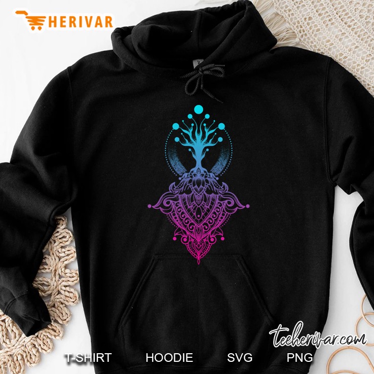 mandala tree colorful Hoodie
