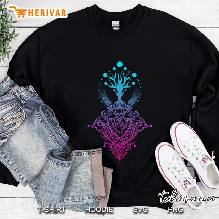 mandala tree colorful Sweatshirt