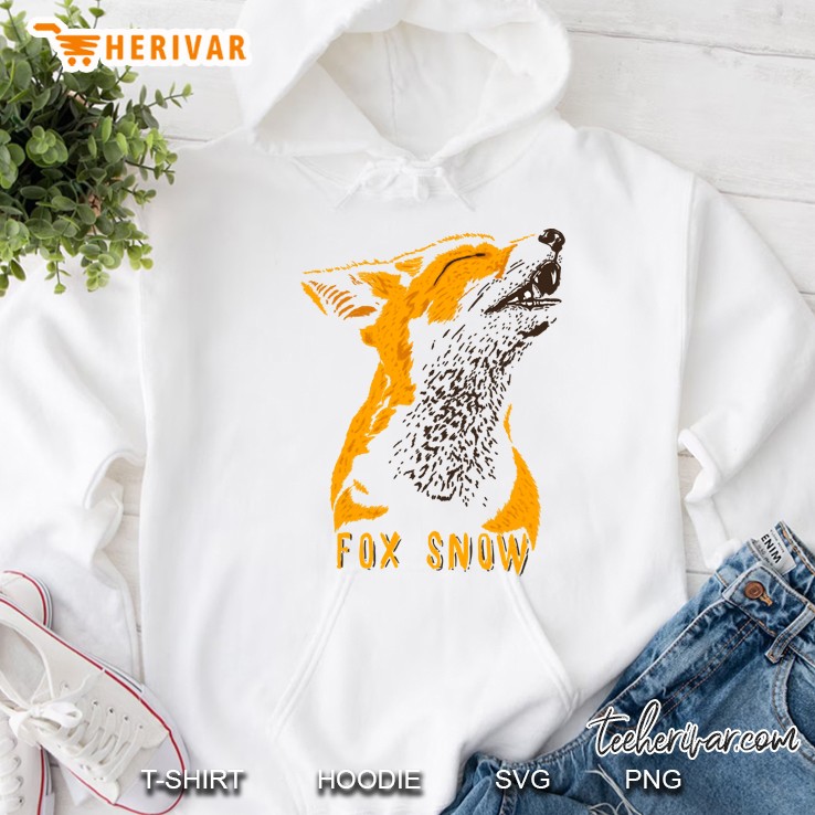 fox snow Hoodie