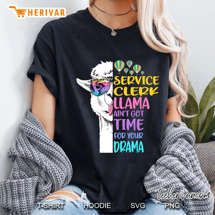 Service Clerk Llama Ladies Tee