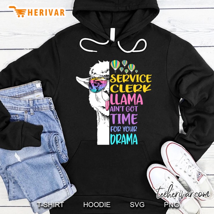 Service Clerk Llama Hoodie