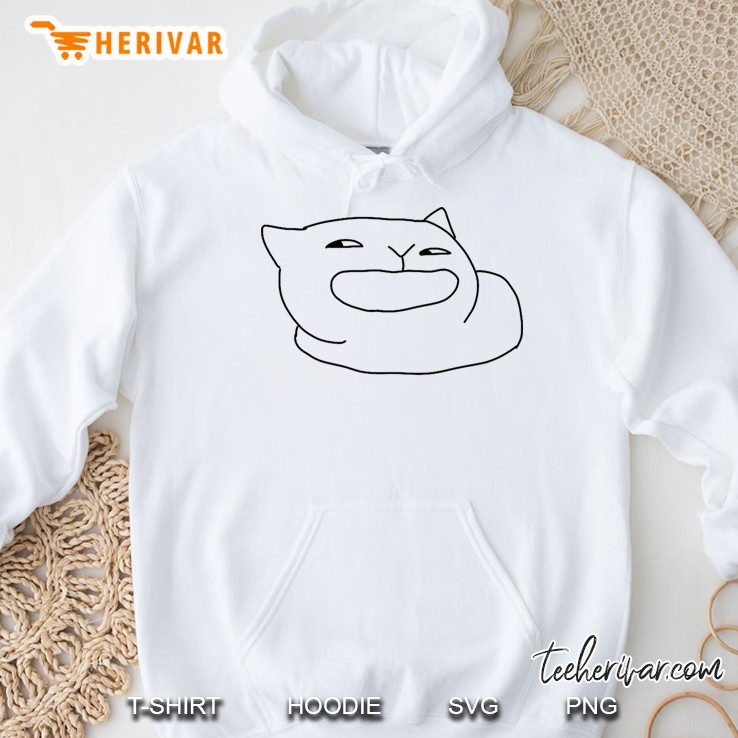 Drawn Cute Cat Hoodie