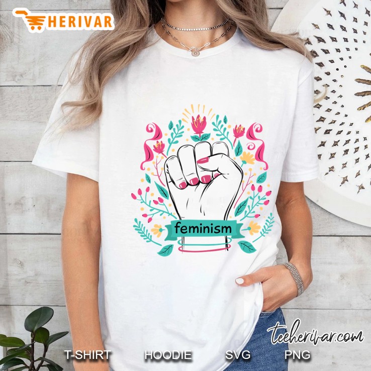 Modern Hand Drawn Feminism Concept Ladies Tee