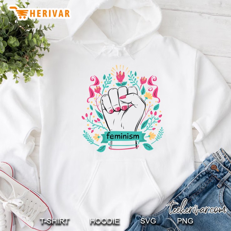 Modern Hand Drawn Feminism Concept Hoodie